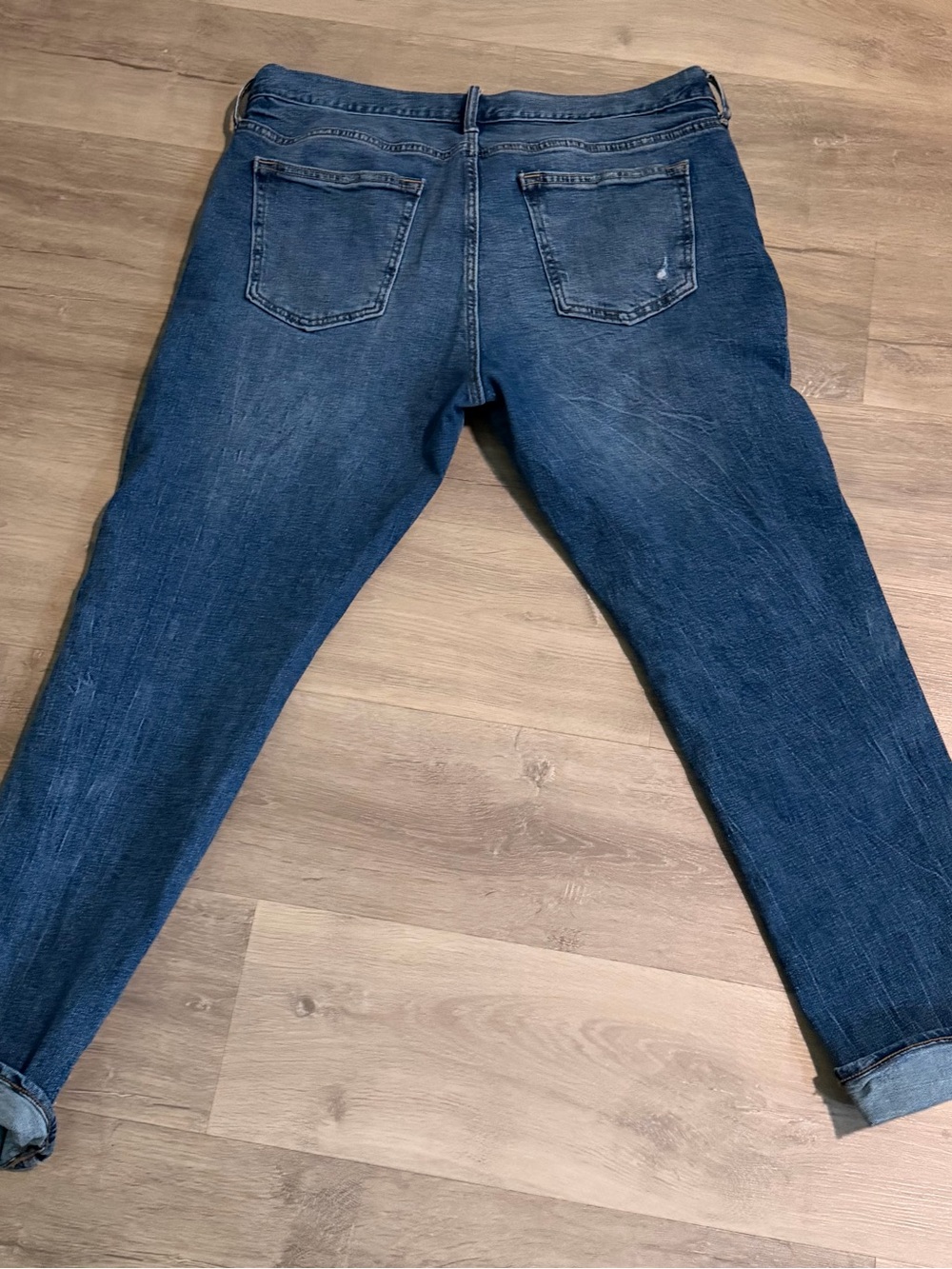 Men's Dark Blue Denim Jeans - Classic Fit
